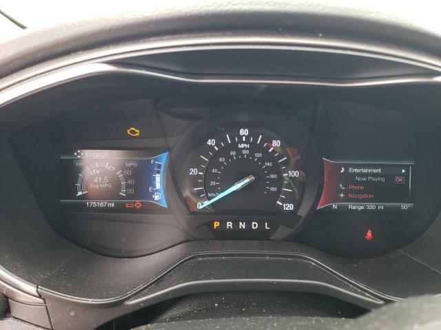 3FA6P0LU1KR154486 - 2019 FORD FUSION SE GRAY photo 9