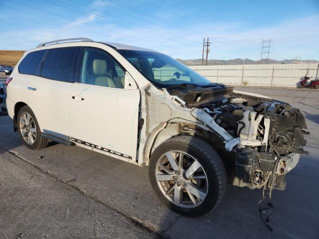 5N1AR2MN2EC731185 - 2014 NISSAN PATHFINDER S WHITE photo 4