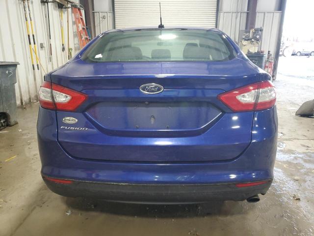 3FA6P0G77GR352985 - 2016 FORD FUSION S BLUE photo 6