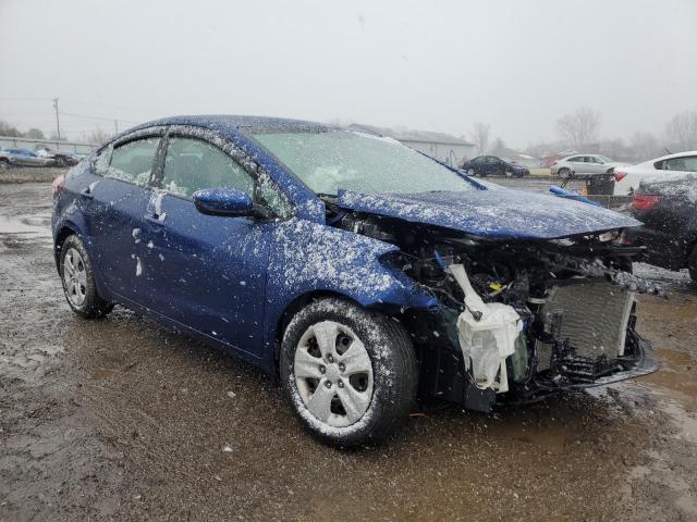 3KPFK4A74JE210553 - 2018 KIA FORTE LX BLUE photo 4