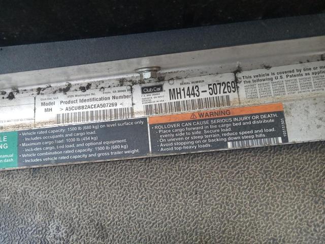 A5CUBB2ACEA507269 - 2014 CLUB GOLF CART BLUE photo 13