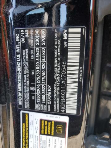 4JGFB4KB1LA070546 - 2020 MERCEDES-BENZ GLE 350 4MATIC BLACK photo 13