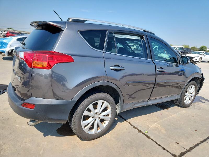 2T3DFREV2EW206402 - 2014 TOYOTA RAV4 LIMITED GRAY photo 3