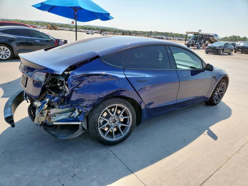 5YJ3E1EA4PF559665 - 2023 TESLA MODEL 3 Синій фото 3
