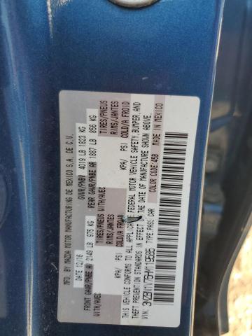 3MZBN1V76HM119585 - 2017 MAZDA 3 TOURING BLUE photo 12