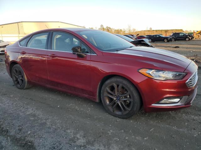 3FA6P0HD4JR178952 - 2018 FORD FUSION SE BURGUNDY photo 4