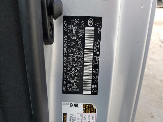 JTKDE167380252052 - 2008 TOYOTA SCION TC 银色 照片 12