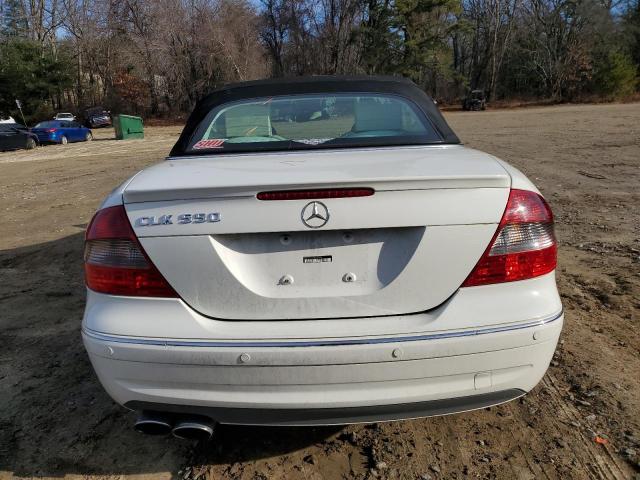 WDBTK72F47F222855 - 2007 MERCEDES-BENZ CLK 550 WHITE photo 6