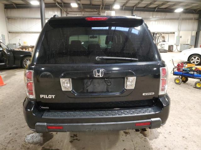 5FNYF18448B006167 - 2008 HONDA PILOT EX BLACK photo 6