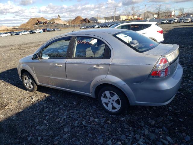 KL1TD56E19B639658 - 2009 CHEVROLET AVEO LS SILVER photo 2