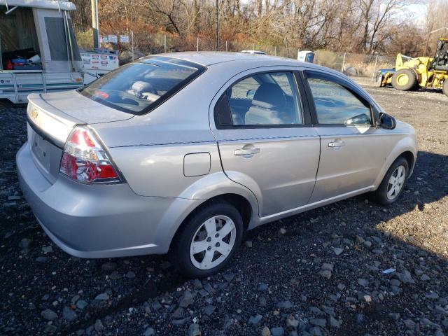 KL1TD56E19B639658 - 2009 CHEVROLET AVEO LS Gümüş foto 3