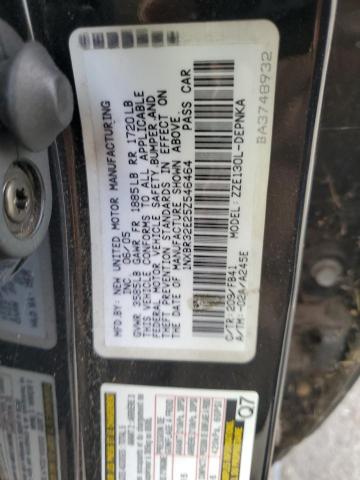 1NXBR32E25Z546464 - 2005 TOYOTA COROLLA CE BLACK photo 12