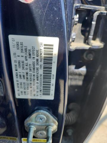 JHMCP26888C029790 - 2008 HONDA ACCORD EXL BLUE photo 12