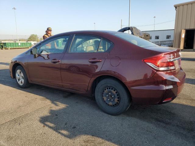 19XFB2F51FE099284 - 2015 HONDA CIVIC LX 勃艮第红 照片 2