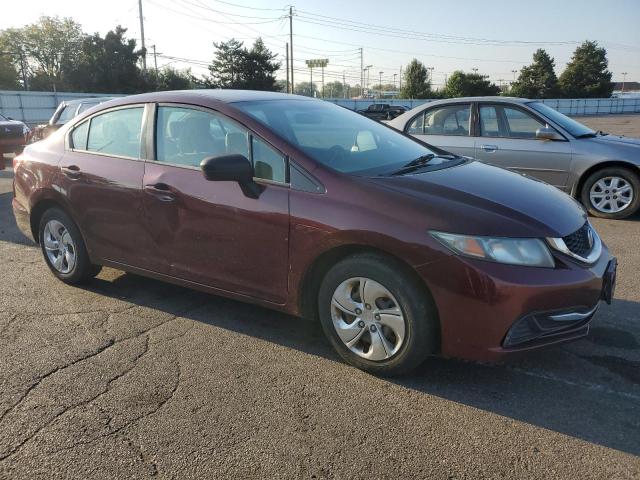 19XFB2F51FE099284 - 2015 HONDA CIVIC LX 勃艮第红 照片 4