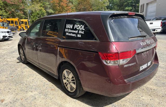 5FNRL5H27GB096951 - 2016 HONDA ODYSSEY LX BURGUNDY photo 3