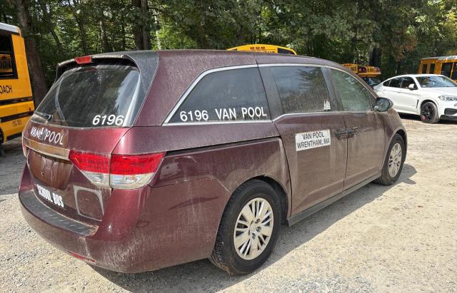 5FNRL5H27GB096951 - 2016 HONDA ODYSSEY LX BURGUNDY photo 4