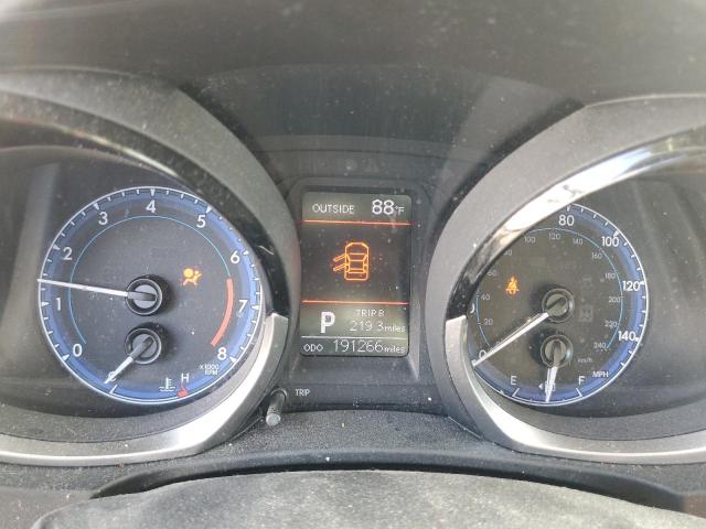 2T1BURHE9FC284910 - 2015 TOYOTA COROLLA L CHARCOAL photo 9