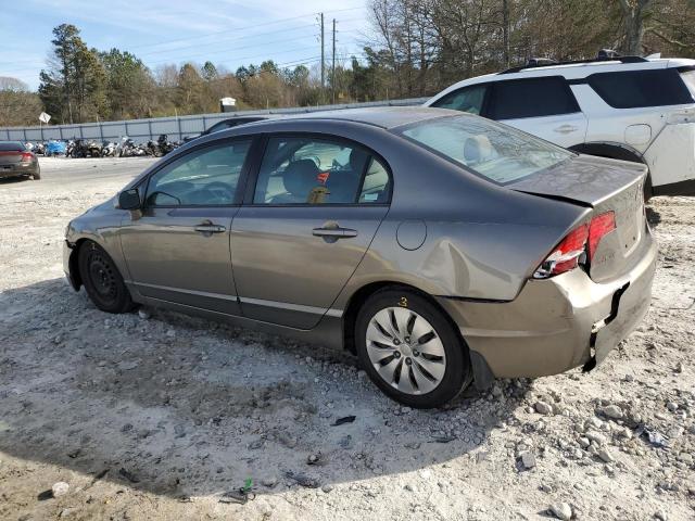 2HGFA165X8H323643 - 2008 HONDA CIVIC LX GRAY photo 2