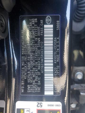 4T1G31AK5RU631212 - 2024 TOYOTA CAMRY SE NIGHT SHADE BLACK photo 12