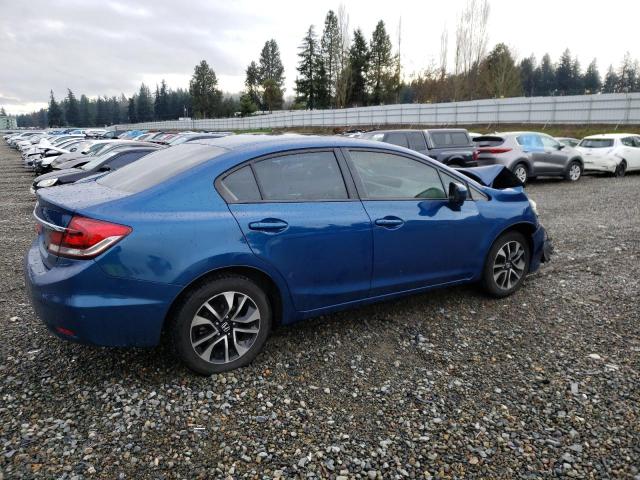 19XFB2F87EE211773 - 2014 HONDA CIVIC EX BLUE photo 3