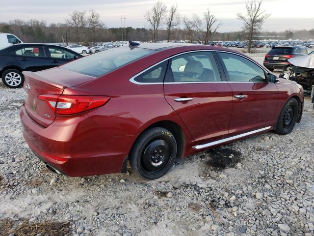 5NPE34AF0FH102174 - 2015 HYUNDAI SONATA SPORT RED photo 3