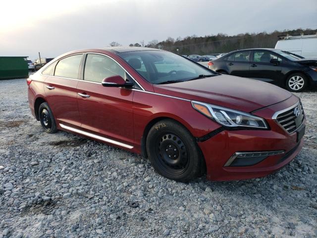 5NPE34AF0FH102174 - 2015 HYUNDAI SONATA SPORT RED photo 4