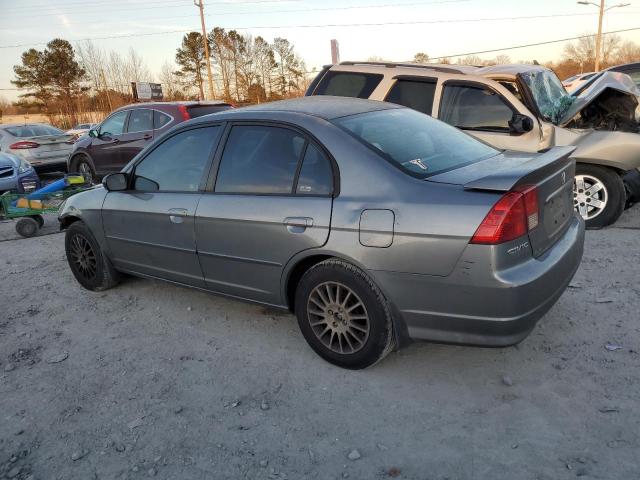 2HGES16545H602719 - 2005 HONDA CIVIC LX GRAY photo 2