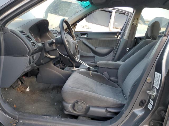 2HGES16545H602719 - 2005 HONDA CIVIC LX GRAY photo 7