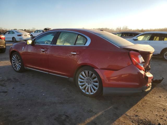 1LNHL9DK7DG608651 - 2013 LINCOLN MKS MAROON photo 2