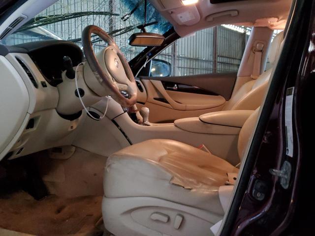 JN1AJ0HR7CM453391 - 2012 INFINITI EX35 BASE Բորդո լուսանկար 7