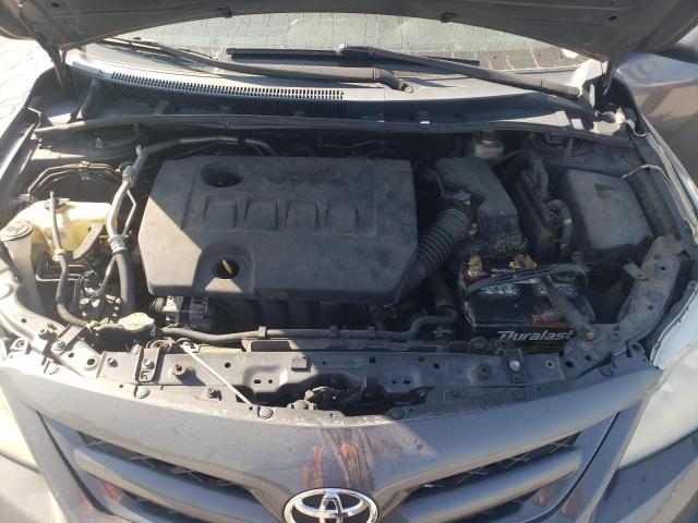 2T1BU4EE0BC543639 - 2011 TOYOTA COROLLA BASE GRAY photo 11
