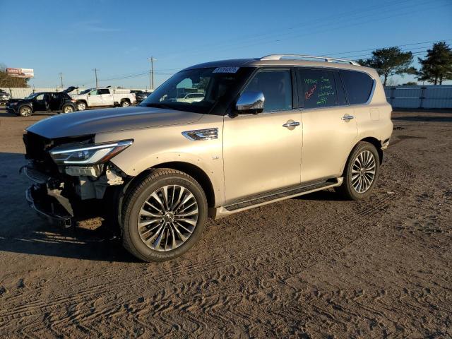 JN8AZ2NE3J9195605 - 2018 INFINITI QX80 BASE BEIGE photo 1