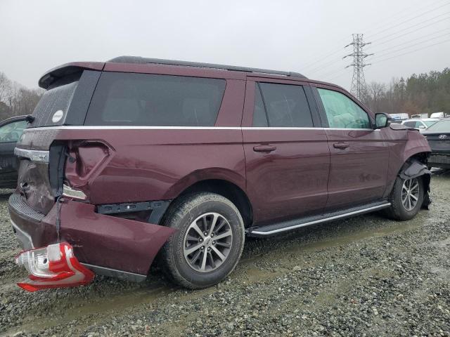 1FMJK1JT8MEA05609 - 2021 FORD EXPEDITION MAX XLT MAROON photo 3