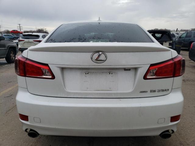 JTHCF5C25C5058374 - 2012 LEXUS IS 250 WHITE photo 6