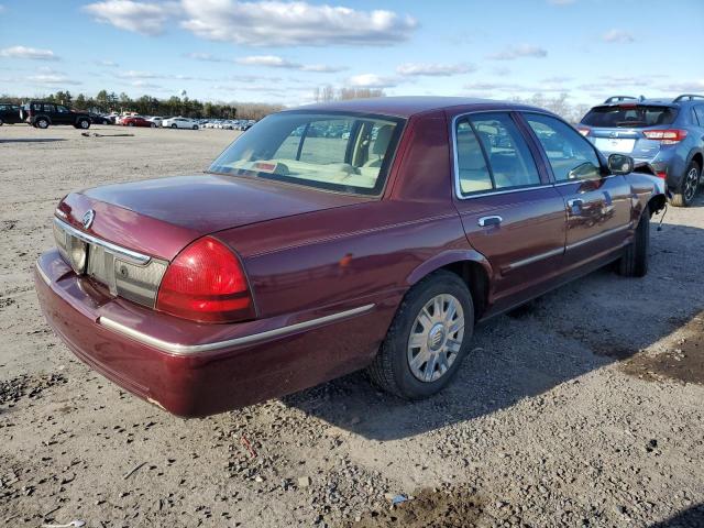 2MEFM74W56X604190 - 2006 MERCURY GRAND MARQ GS BURGUNDY photo 3