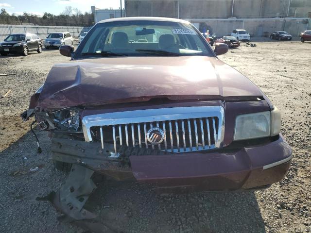 2MEFM74W56X604190 - 2006 MERCURY GRAND MARQ GS BURGUNDY photo 5