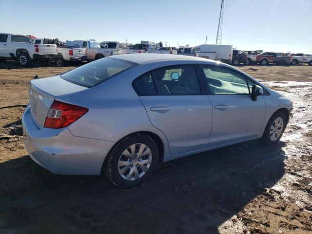 2HGFB2F58CH541320 - 2012 HONDA CIVIC LX BLUE photo 3