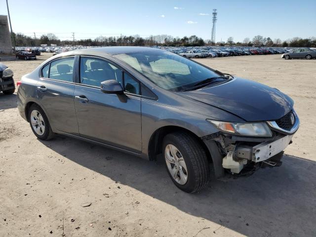 19XFB2F53DE201651 - 2013 HONDA CIVIC LX GRAY photo 4