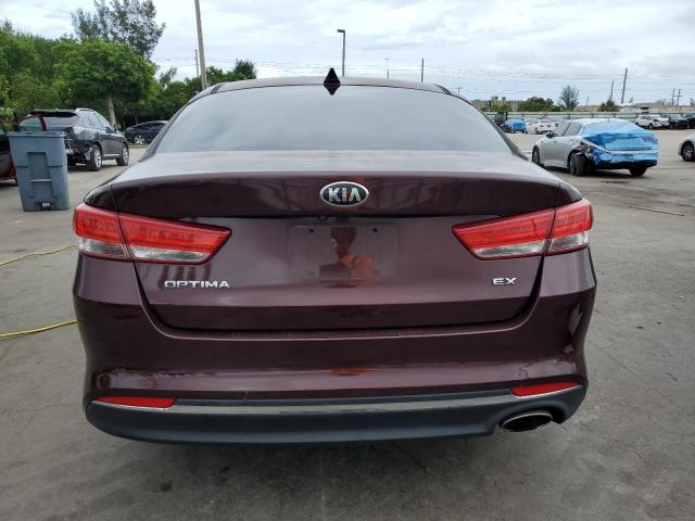 5XXGU4L36GG009441 - 2016 KIA OPTIMA EX Bordeaux Foto 6