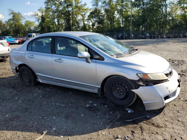 19XFA1F55BE038530 - 2011 HONDA CIVIC LX ვერცხლისფერი ფოტო 4