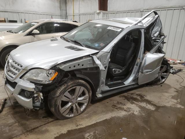4JGBB8GB3BA717090 - 2011 MERCEDES-BENZ ML 350 4MATIC SILVER photo 1