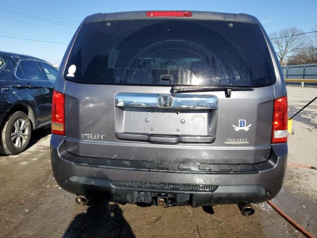 5FNYF3H44EB007844 - 2014 HONDA PILOT EX GRAY photo 6