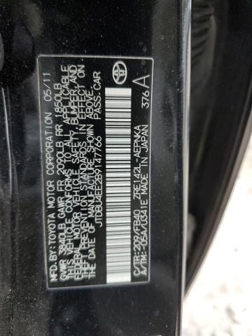 JTDBU4EE2B9147766 - 2011 TOYOTA COROLLA BASE Qara foto 13