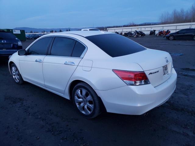 1HGCP36808A033546 - 2008 HONDA ACCORD EXL WHITE photo 2