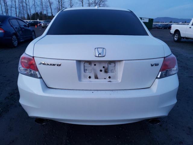 1HGCP36808A033546 - 2008 HONDA ACCORD EXL WHITE photo 6