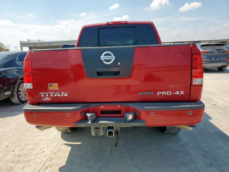 1N6BA0EC9AN319407 - 2010 NISSAN TITAN XE 红色 照片 6