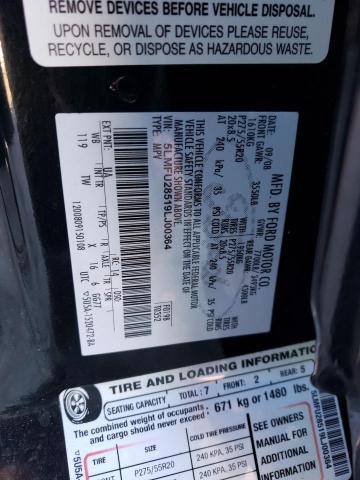 5LMFU28519LJ00364 - 2009 LINCOLN NAVIGATOR შავი ფოტო 14