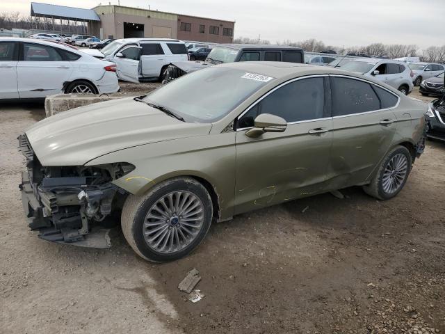 3FA6P0K96DR192196 - 2013 FORD FUSION TITANIUM GOLD photo 1