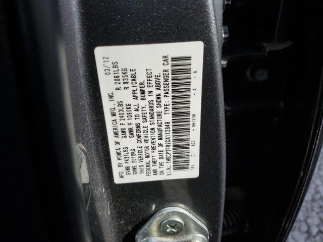 1HGCP2F82CA112848 - 2012 HONDA ACCORD EXL GRAY photo 12